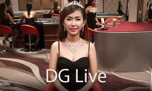 Live casino dealer at a blackjack table